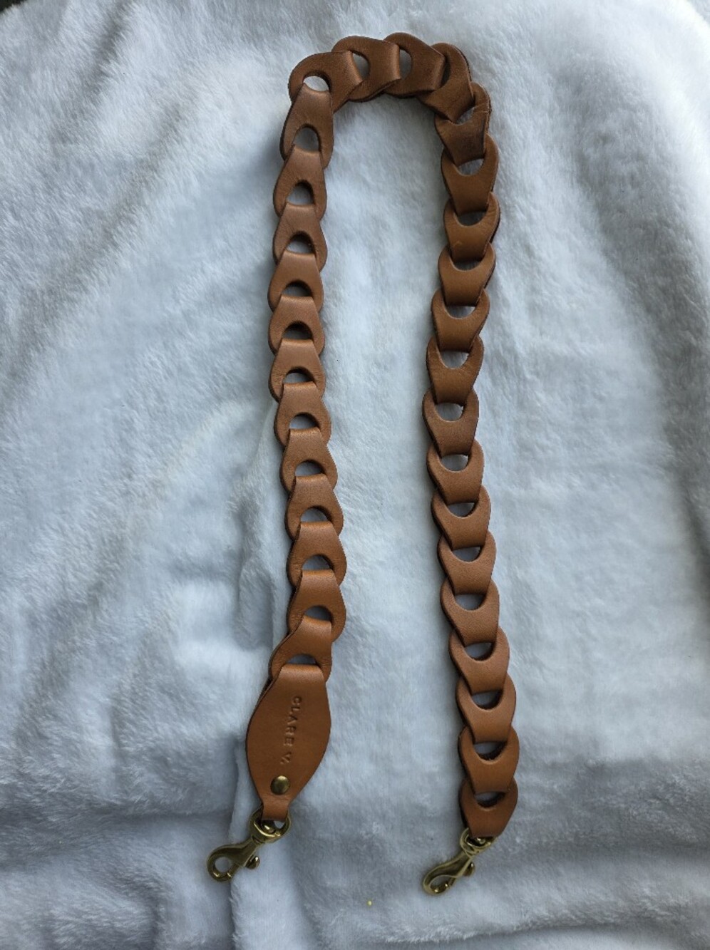 CLARE V. Leather Shoulder Strap - Picture 2 of 6